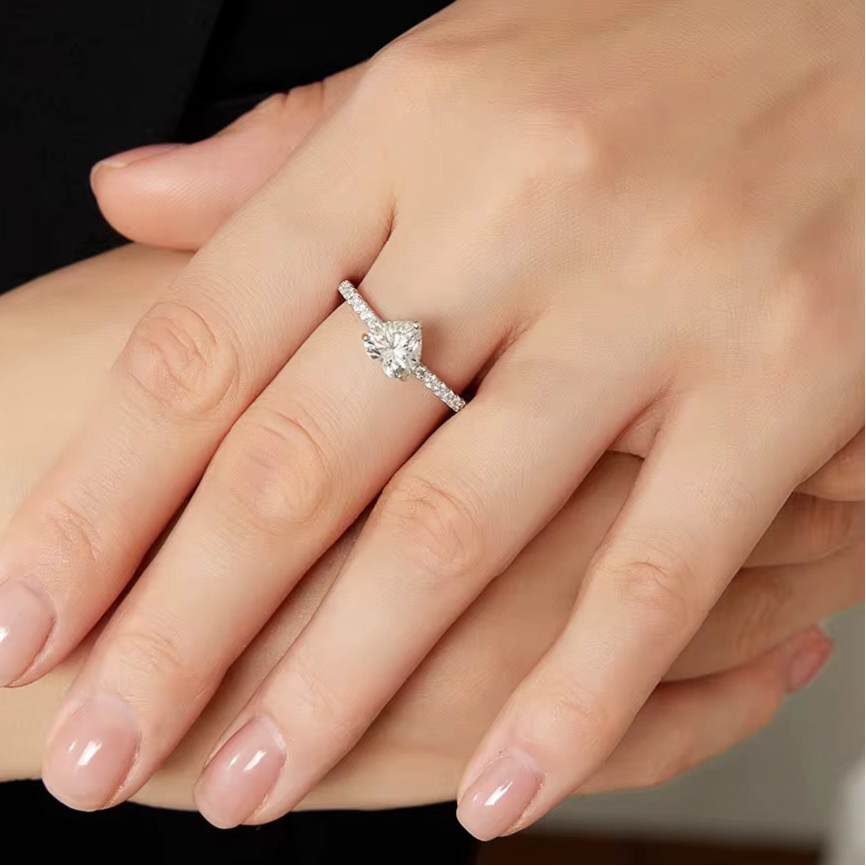 Ivy Sparkle Ring Moissanite Brilliance in 925 Sterling Silver
