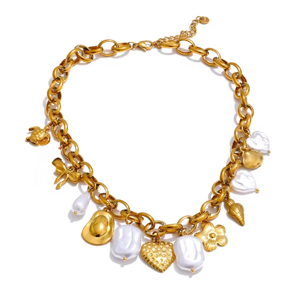 Marina Necklace Waterproof Non-Tarnish and Hypoallergenic