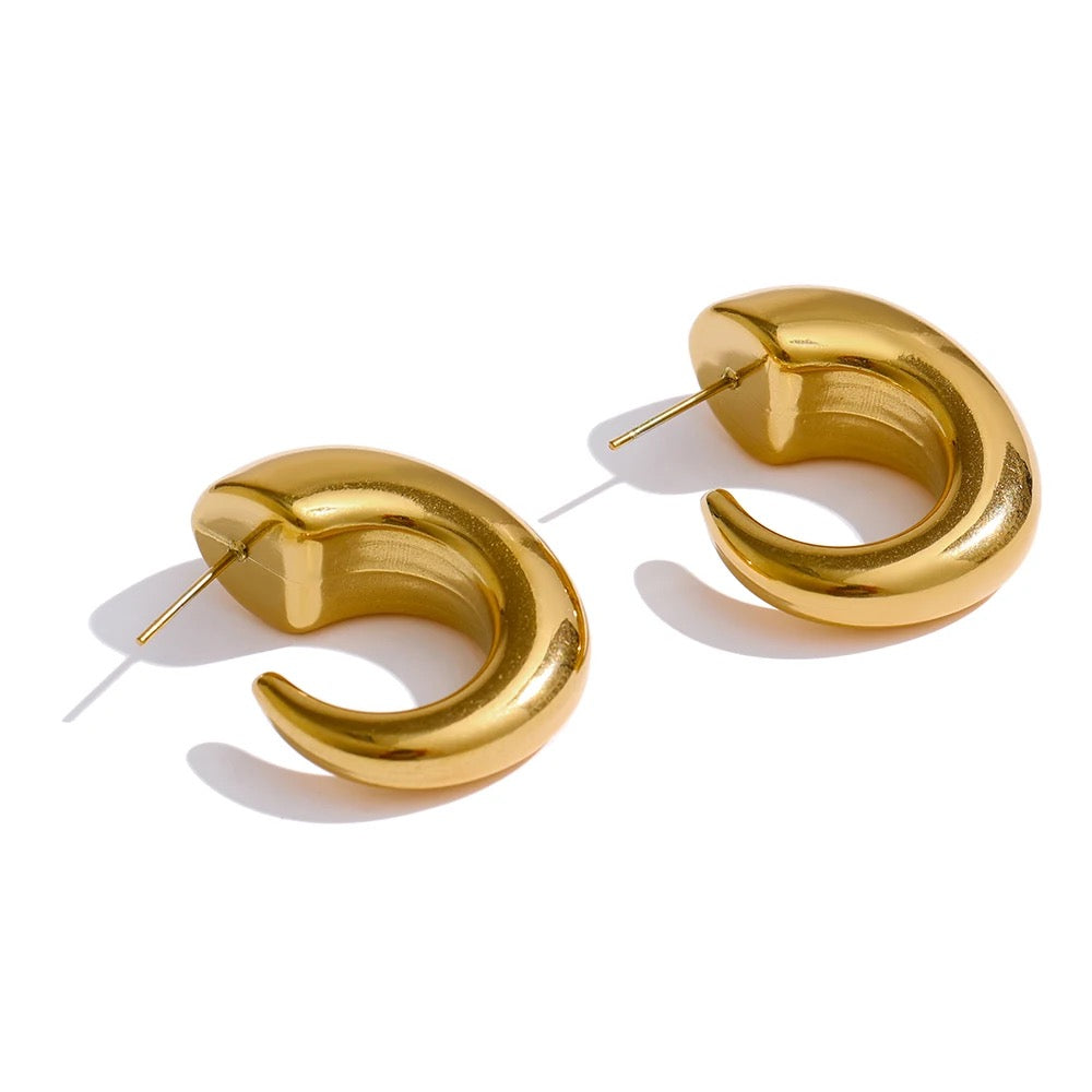 Evie Halo Earrings Waterproof Non-Tarnish and Hypoallergenic