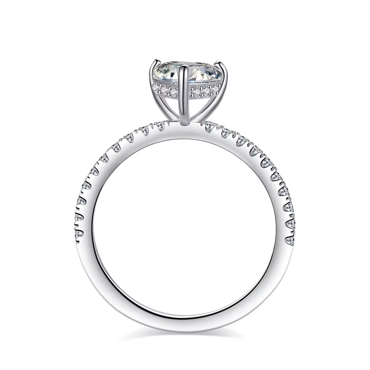 Ivy Sparkle Ring Moissanite Brilliance in 925 Sterling Silver