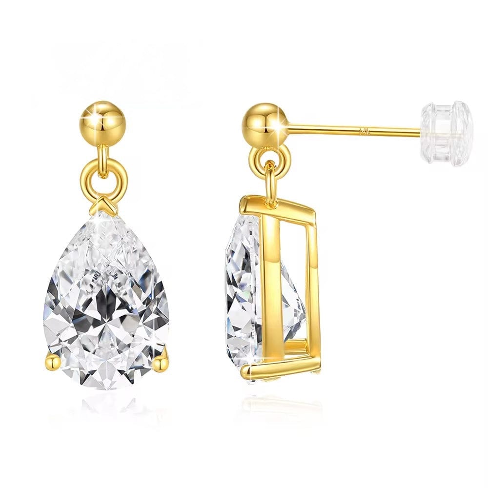 Alexie Sparkle Studs Earrings Moissanite in 14K Gold thumbnail 1