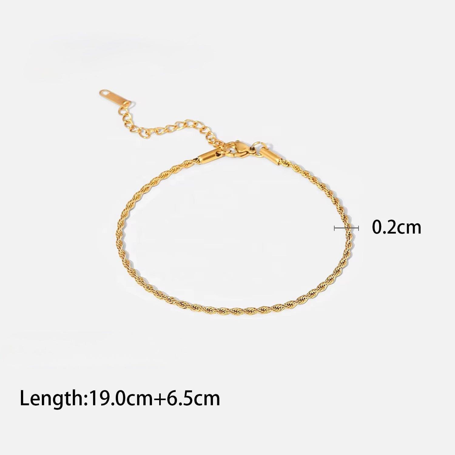 Ellie Chain Anklet 2 mm thumbnail 1