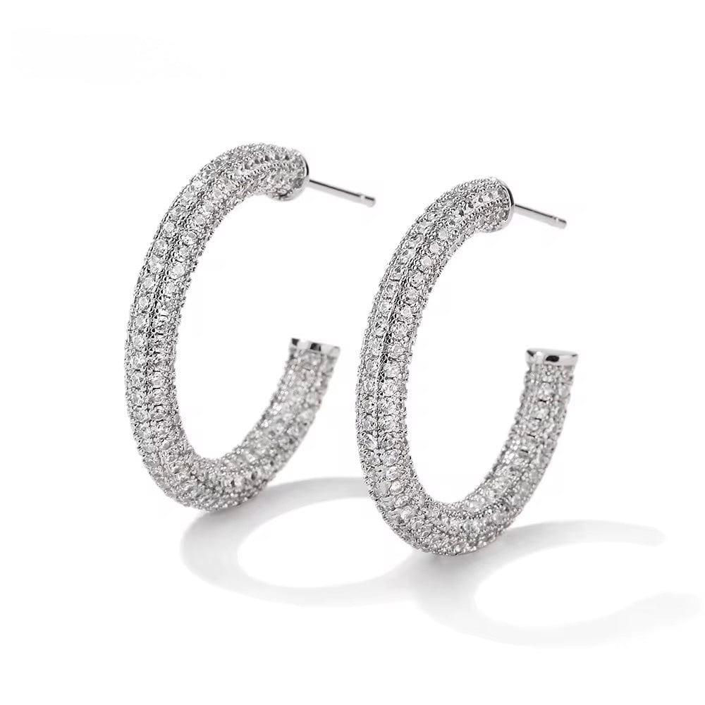 Aria hoop Cluster Earring for shining Look thumbnail 1