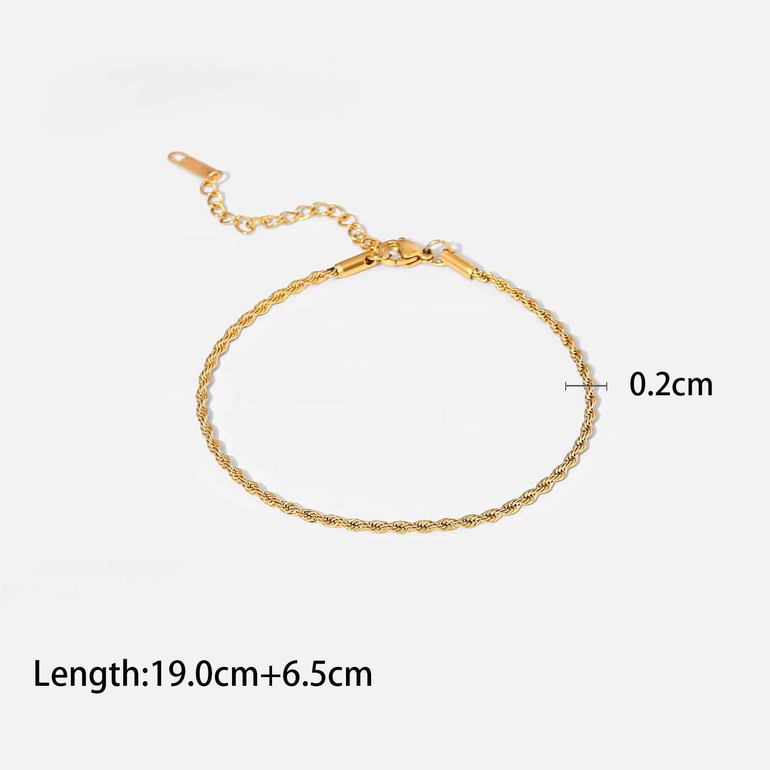 Ellie Chain Anklet 2 mm - Image 1