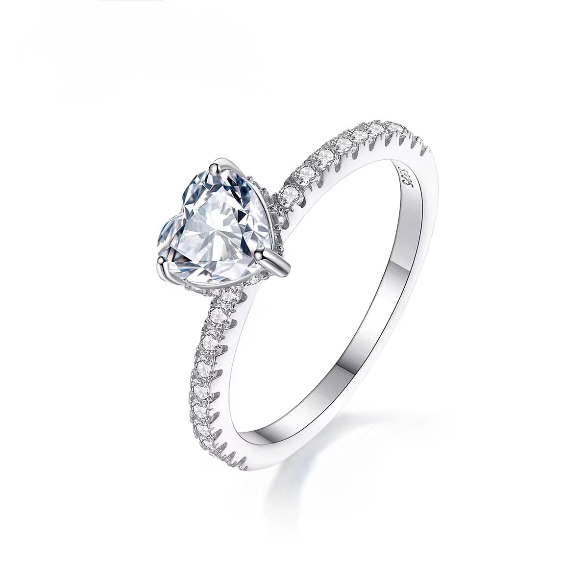 Ivy Sparkle Ring Moissanite Brilliance in 925 Sterling Silver - Image 1