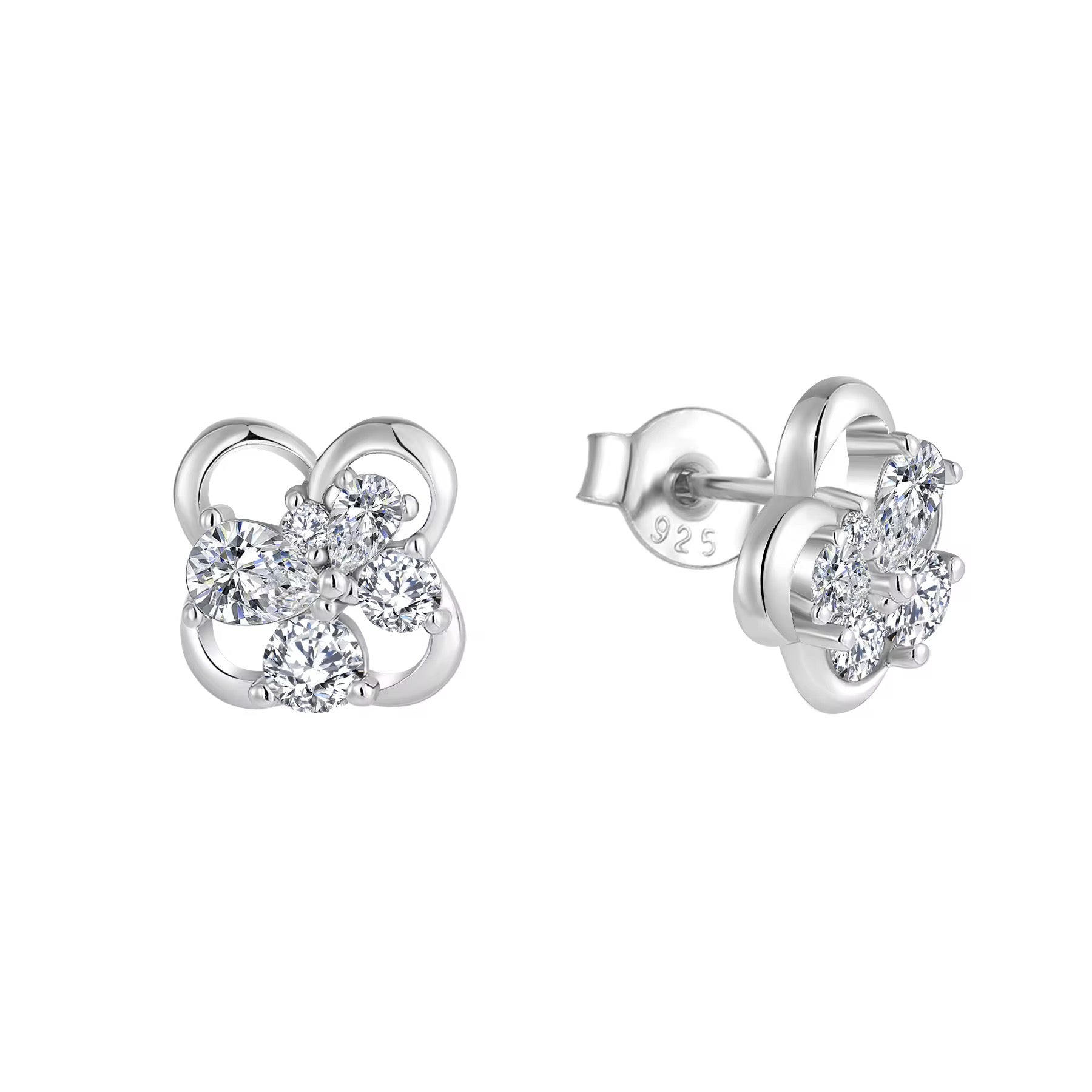 Taj Little Luxe Bloom Earrings  Sterling Silver - Image 1