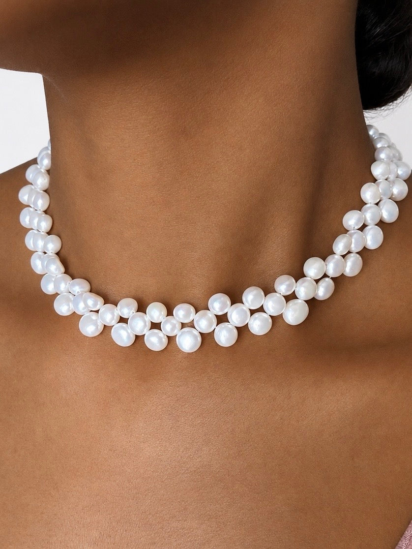 Blanche Classic Freshwater Pearl Set in Sterling Silver