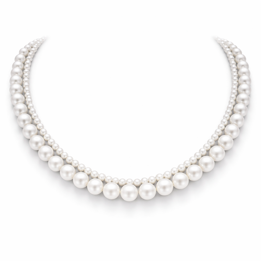 Chanelle Radiance Freshwater Pearl Necklace in Sterling Silver