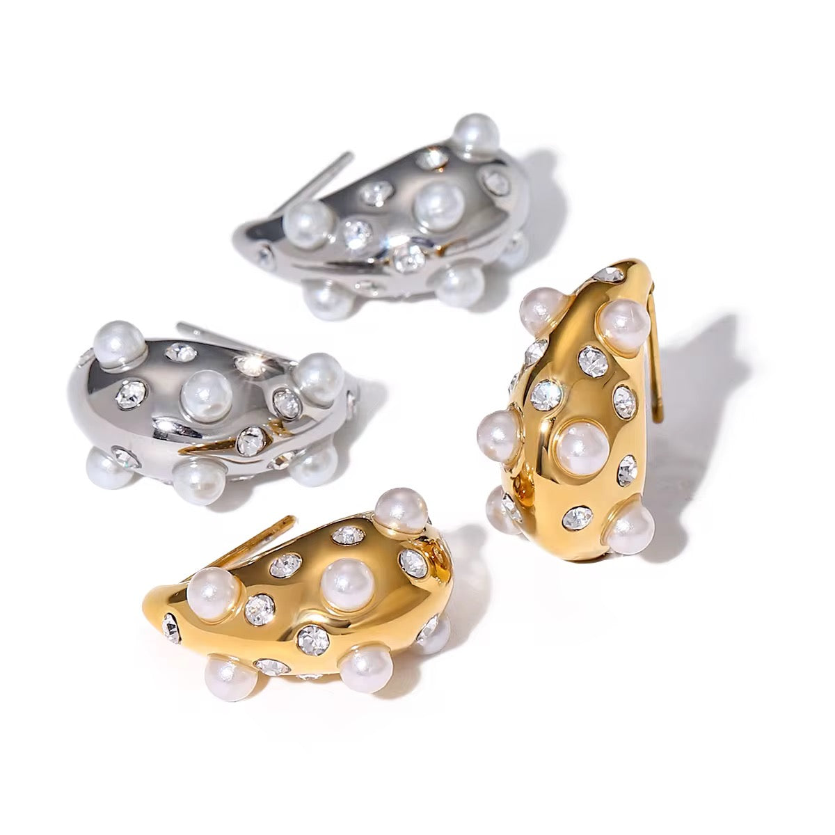 Alina Earrings Waterproof, Non-Tarnish & Hypoallergenic