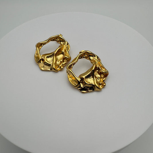 Aubrey Non-Tarnish Gold Drop Earrings