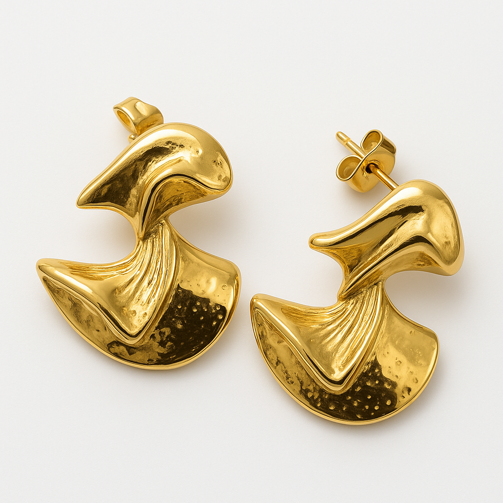 Zuri Studs Earrings Waterproof Non-Tarnish and Hypoallergenic