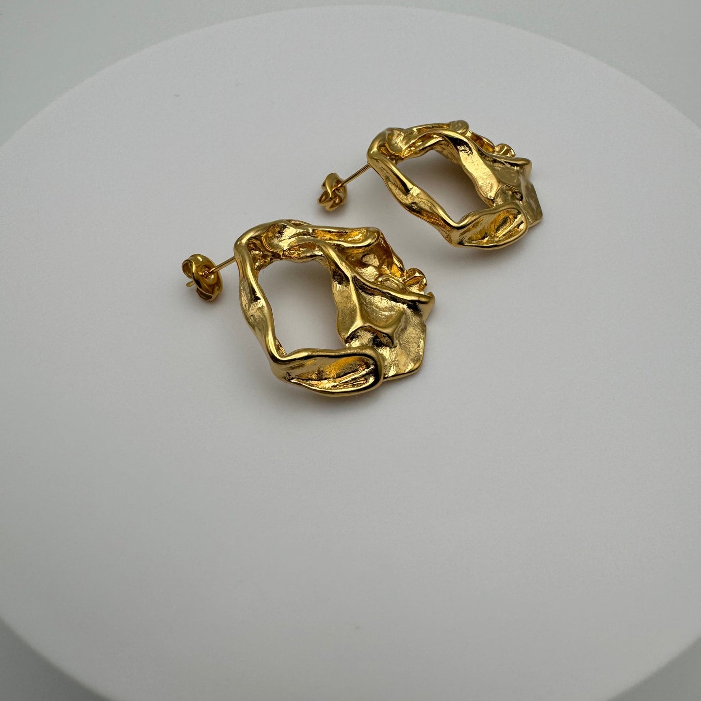 Aubrey Non-Tarnish Gold Drop Earrings