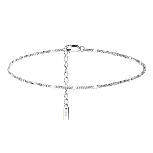 Suri 925 Sterling Silver Cuban Chain Anklet