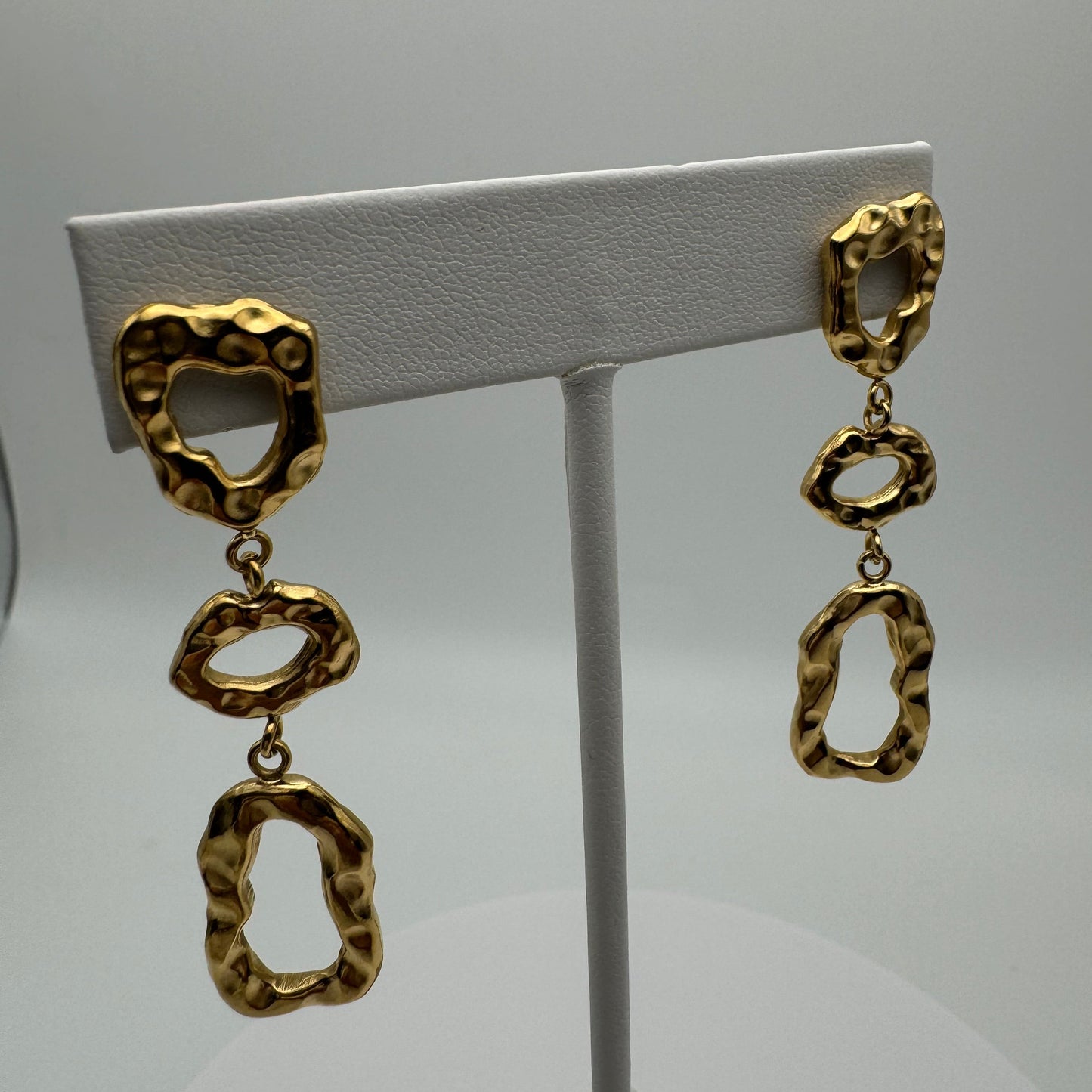 Madison Non-Tarnish Gold Drop Earrings