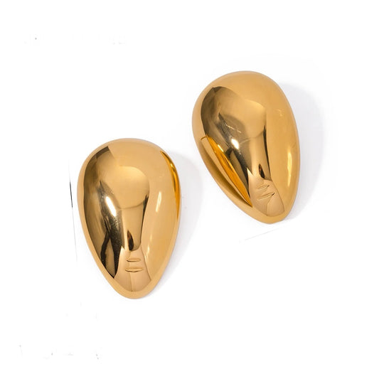 Aubrey Non-Tarnish Gold Drop Earrings Water-resistant Hypoallergenic