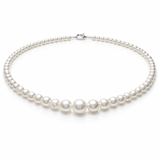 Mirage Radiance Freshwater Pearl Necklace in Sterling Silver