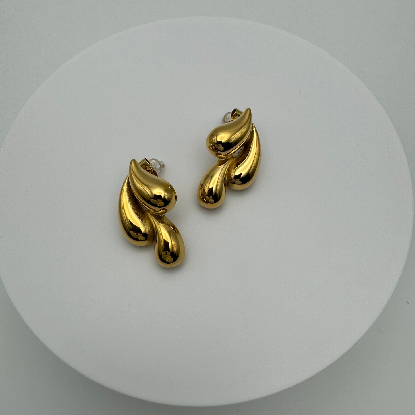 Claire Non-Tarnish Gold Drop Earrings