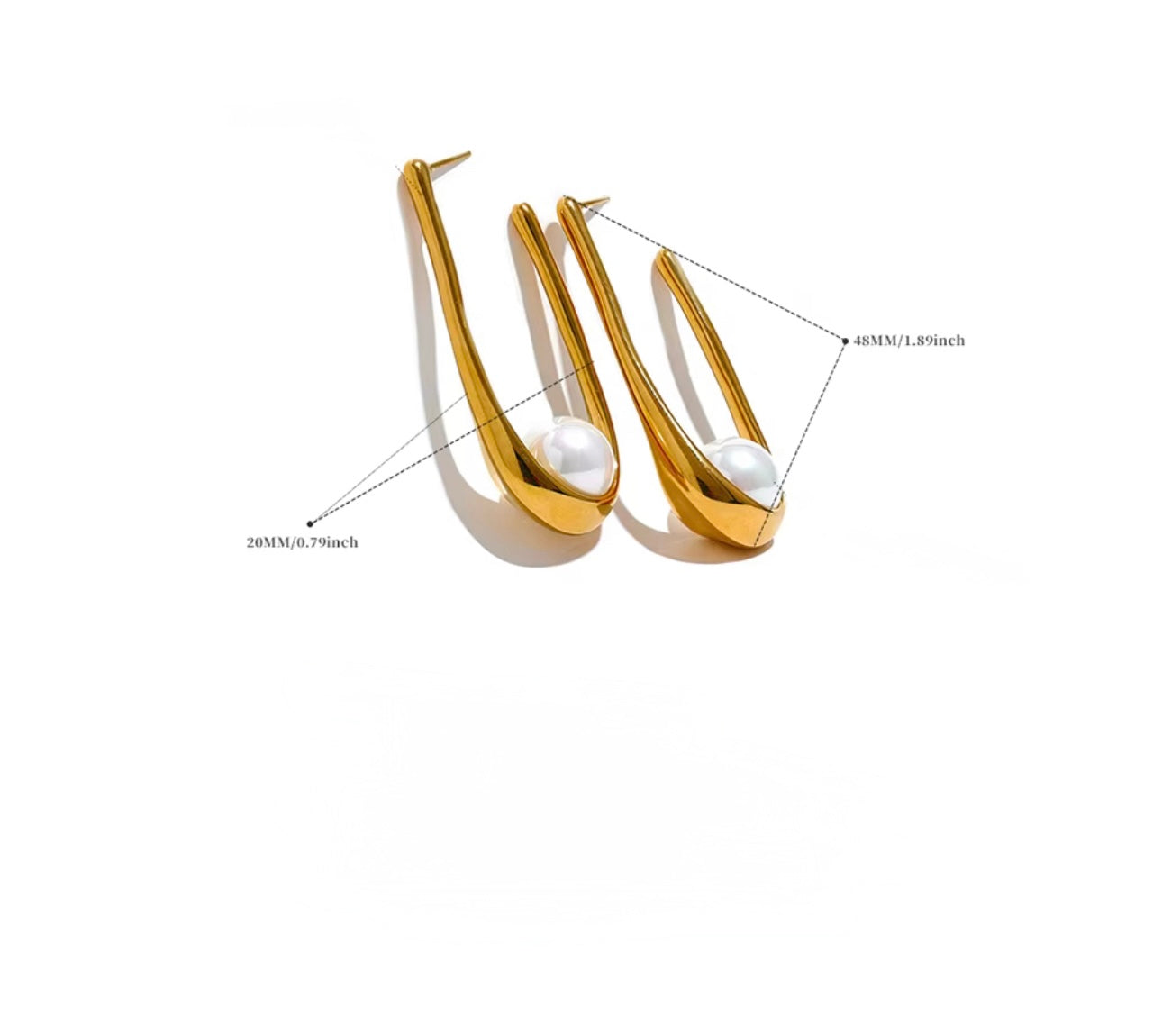 Noora Drop Earrings Waterproof Non-Tarnish and Hypoallergenic