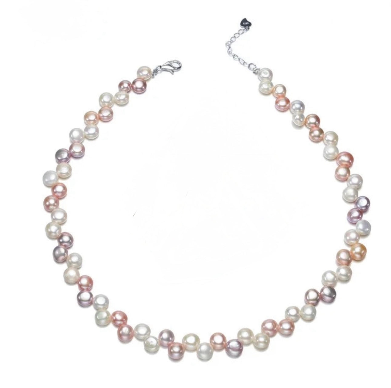 Phobe Lustré Multicolor Freshwater Pearls & Sterling Silver