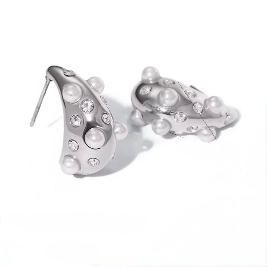 Alina Earrings Waterproof, Non-Tarnish & Hypoallergenic