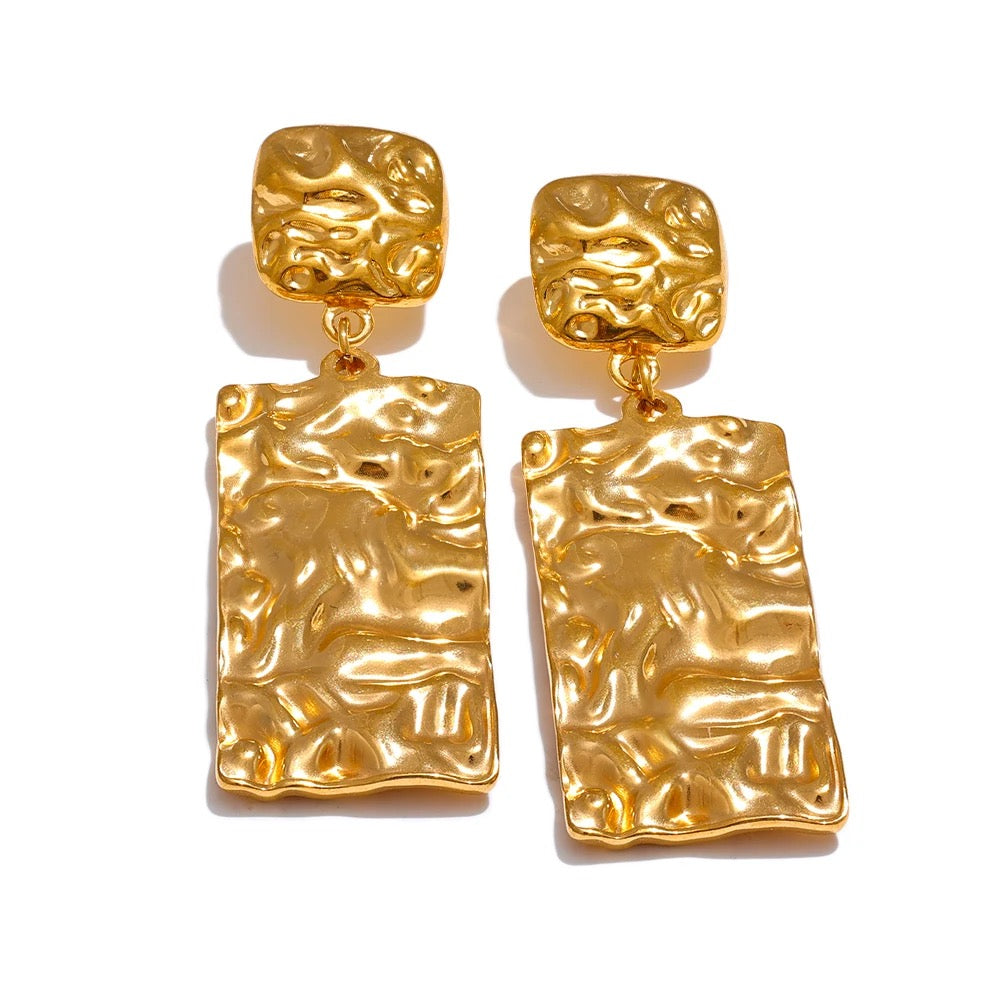 Angie Non-Tarnish Gold Drop Earrings